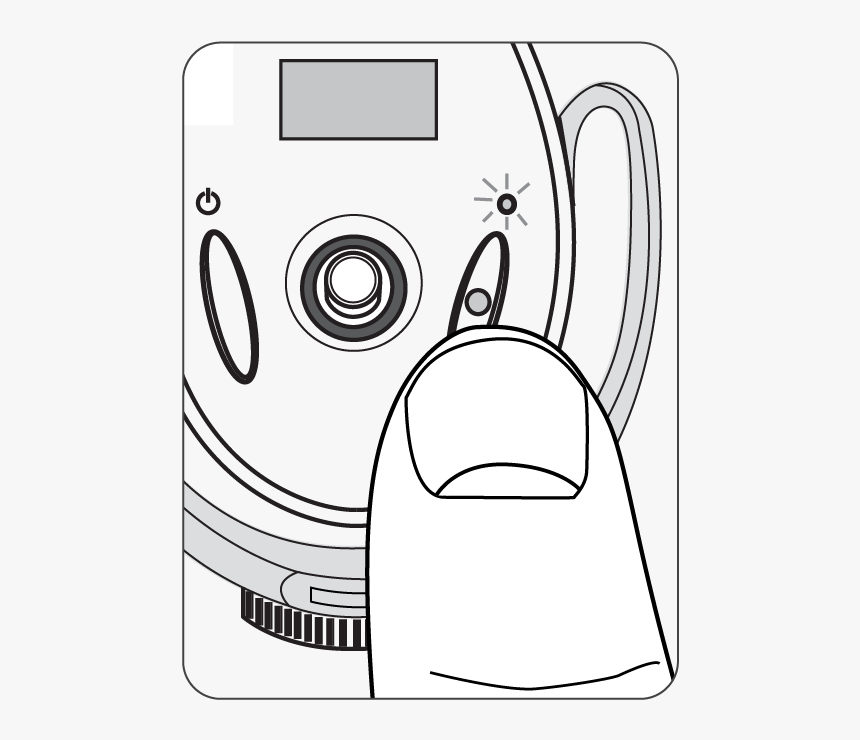 Press The Record Button To Begin Recording - Line Art, HD Png Download
