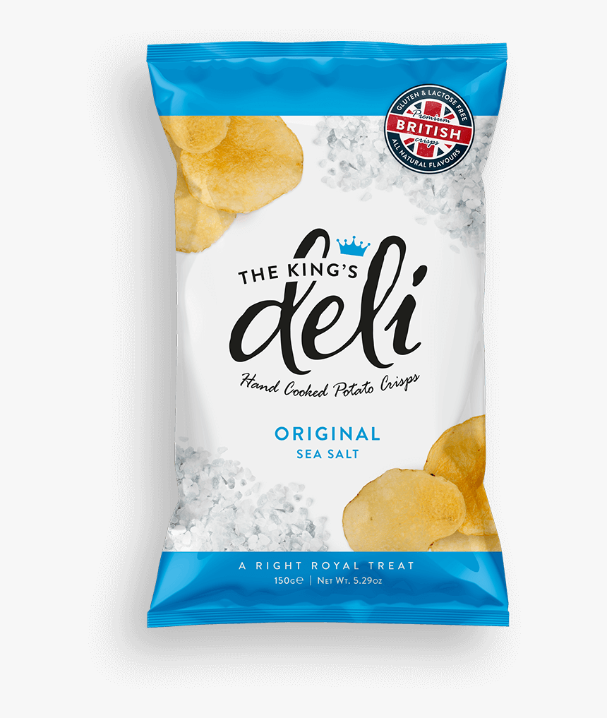 Sea Salt - King's Deli Crisps, HD Png Download