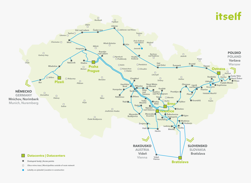 Network Map - Unicredit Pobočky, HD Png Download