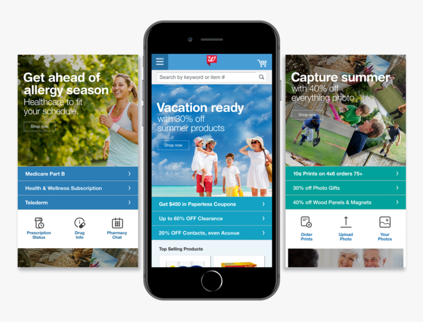 Walgreens-homepage - Iphone, HD Png Download
