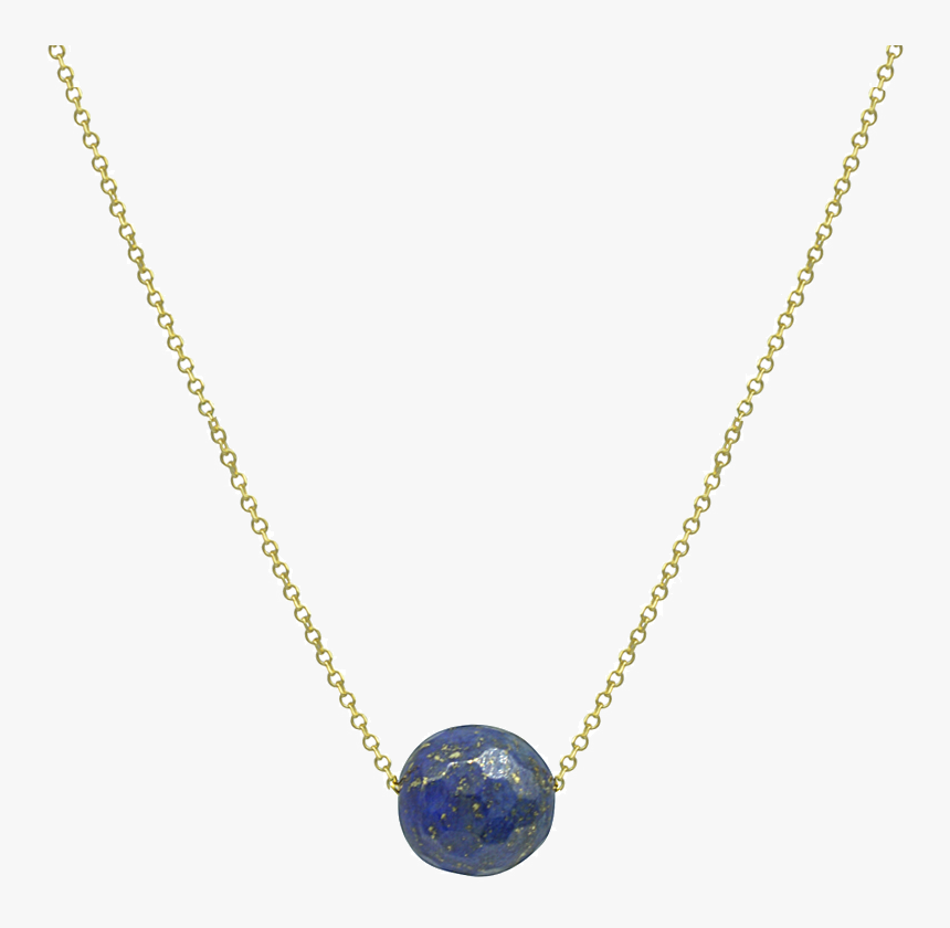 Κολιέ Ζώδιο - Lapis Lazuli - Ζυγός - Κιτρινο, K9, Γυαλιστερο, - Necklace, HD Png Download