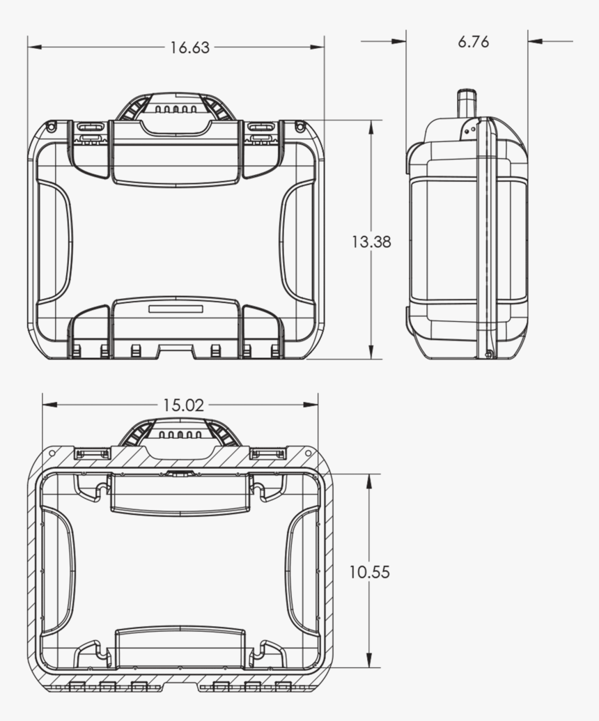 Dimensions Of The Nanuk 920 Dji Mavic Pro Case Hard - Nanuk 925 Dimensions, HD Png Download