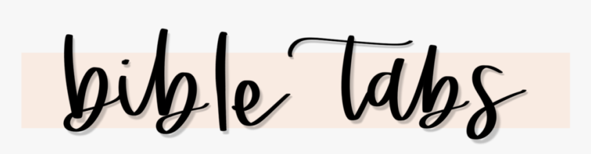 Bible Tabs - Calligraphy, HD Png Download