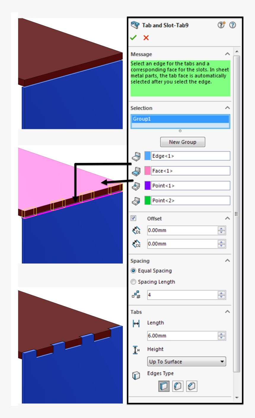 Tab And Slot Feature - Tab And Slot Solidworks, HD Png Download
