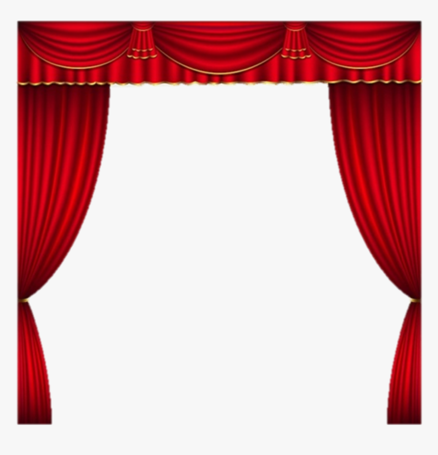 Cropped Curtains 1 Theater Curtain Clipart, HD Png Download