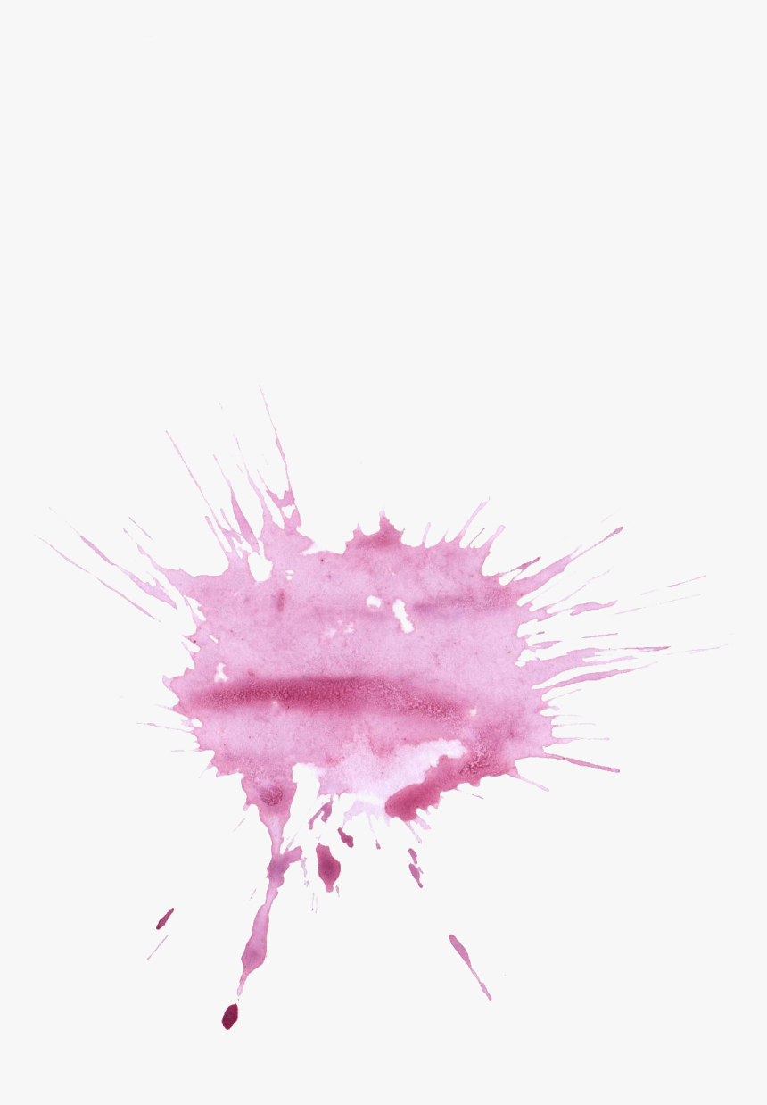 Purple Watercolor Splash, HD Png Download