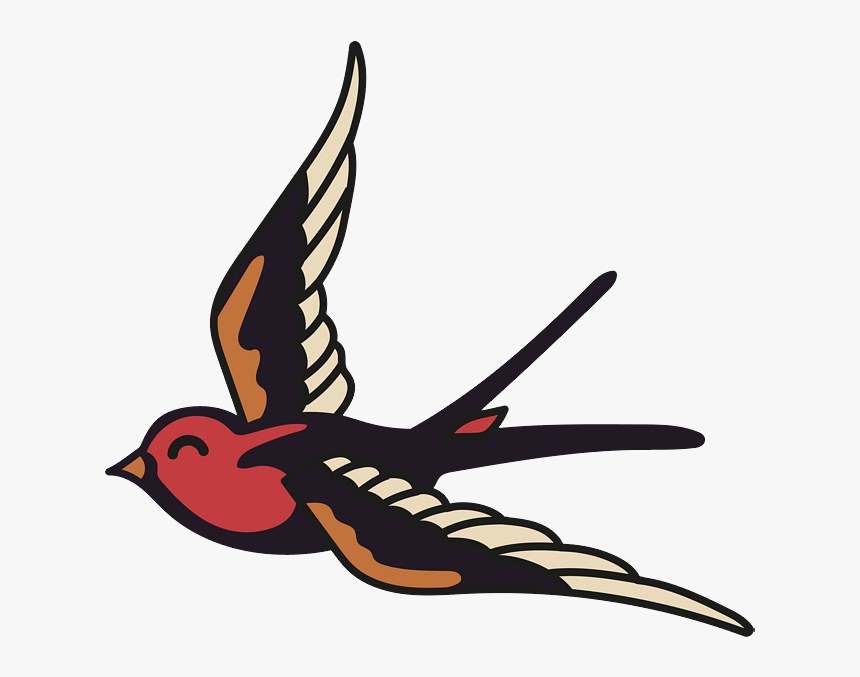 Golondrina Dibujo Png Clipart , Png Download - Swallow Cartoon Png, Transparent Png