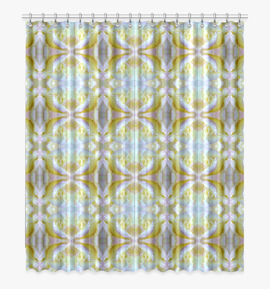 Pink, Yellow ,white Wedding Roses Pattern Window Curtain - Quetsch Bühl, HD Png Download