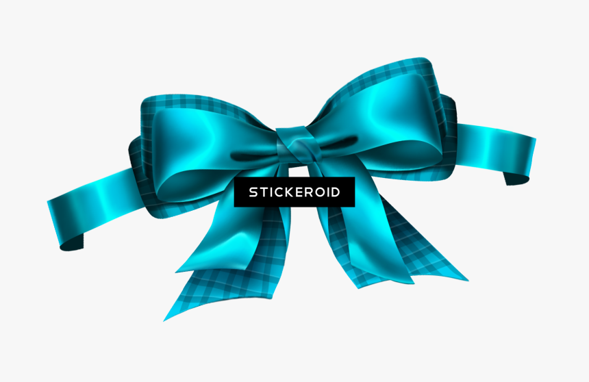 Tie,fashion Accessory,electric Accessory,jewellery - Ribbon Bow Blue Png, Transparent Png