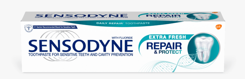 Sensodyne Repair & Protect Extra Fresh Toothpaste - Sensodyne Rapid, HD Png Download