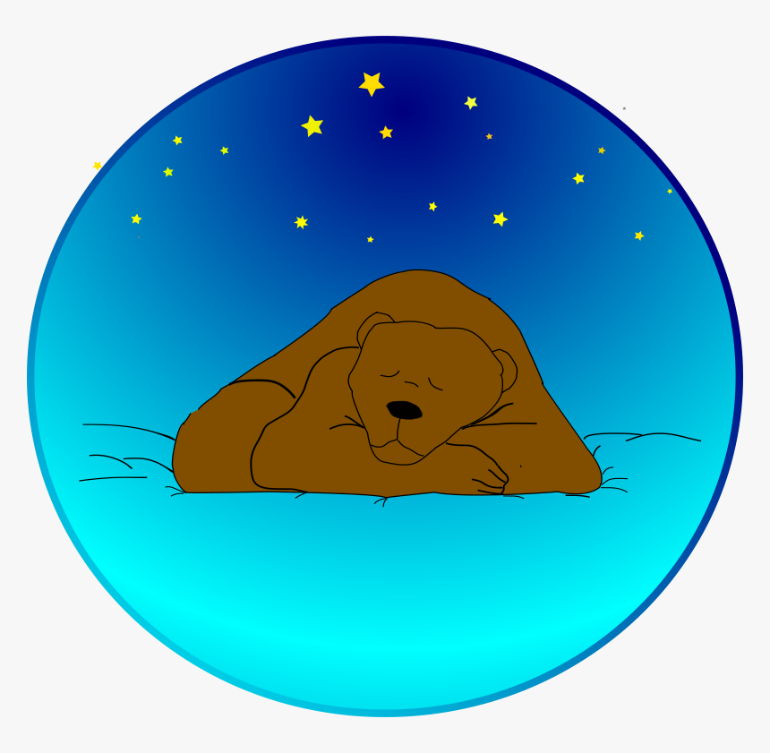 Sleeping Bear Under The Stars - Sleeping Bear Clip Art, HD Png Download