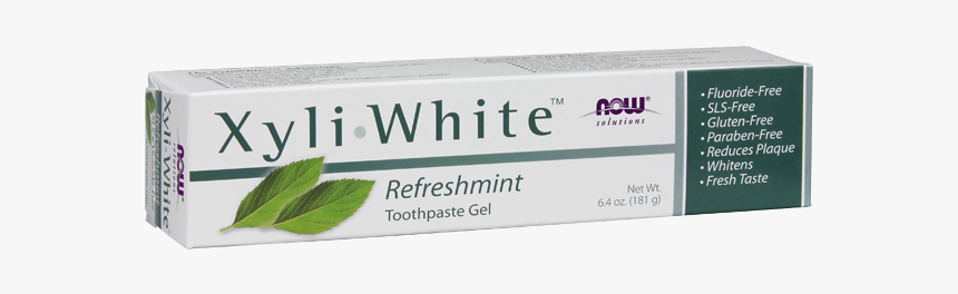 Now Foods Xyliwhite Refreshmint Toothpaste Tube-6 - Now Foods Xyliwhite, HD Png Download