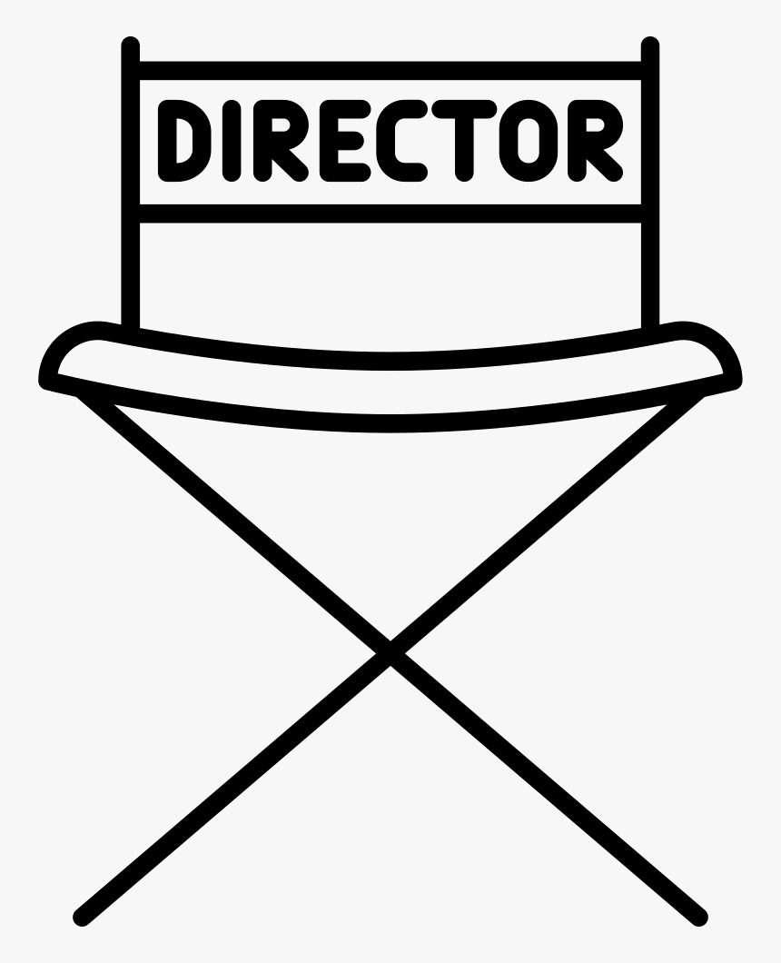 Director Chair - Director's Chair White Png, Transparent Png