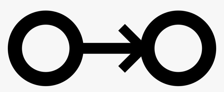 Small Circle Outline Connected To Another Small Circle - Circle, HD Png Download