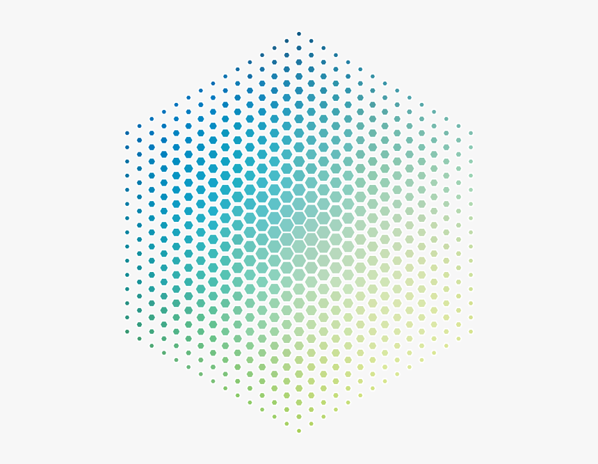 Halftone Dotted Hexa Abstract Geometric Pattern - Fiber Bundle Hollow Core, HD Png Download