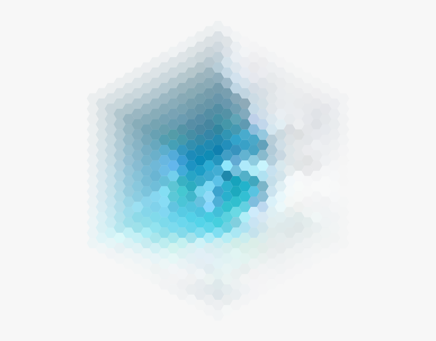 Pattern Degrade Gradient Hexa Hexagon Mosaic - Illustration, HD Png Download