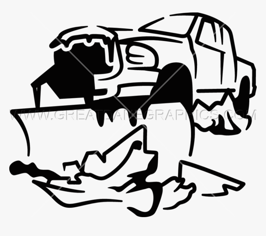 Snowplow Plough Clip Art - Snow Plow Graphics, HD Png Download