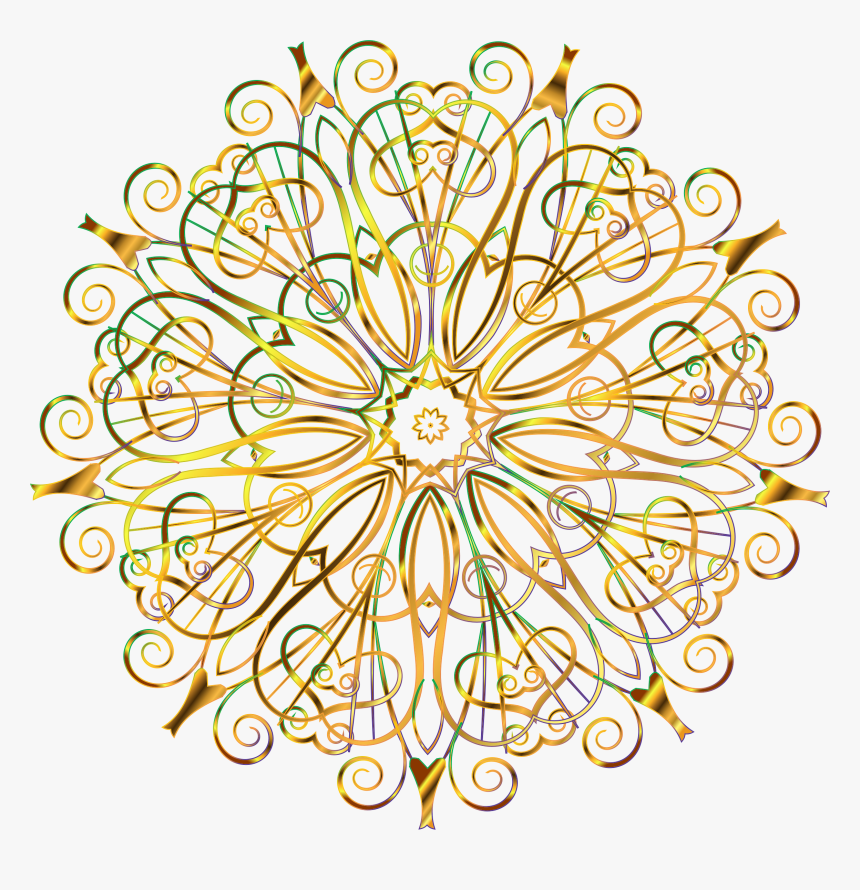 Flourishy Floral Design 16 Variation 5 No Background - Clip Art, HD Png Download