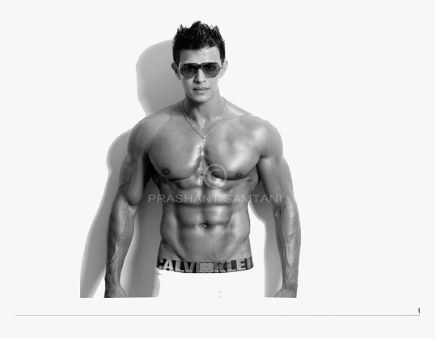Male Model Shirtless Poses - Barechested, HD Png Download