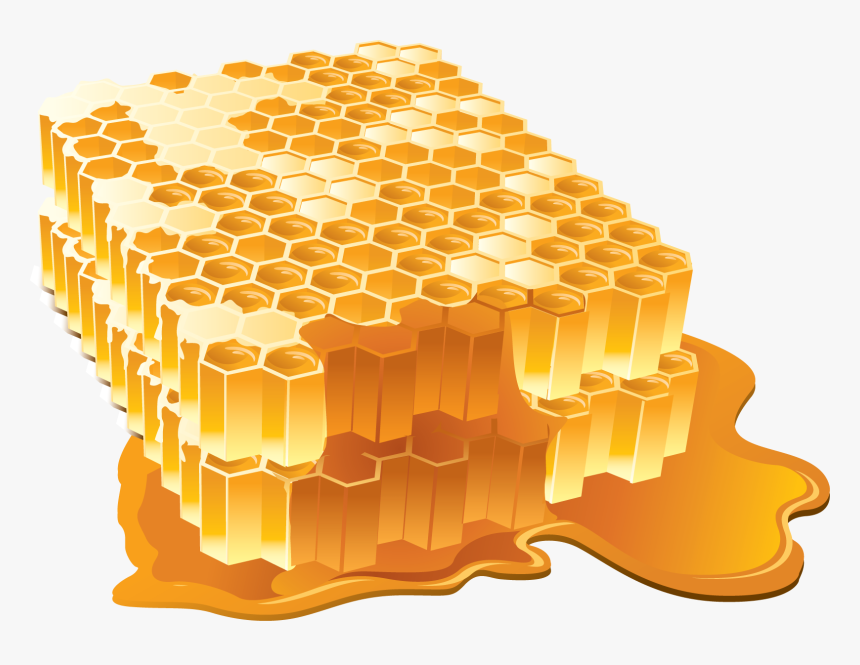 Honeycomb - Honeycomb Png Honey Pattern, Transparent Png