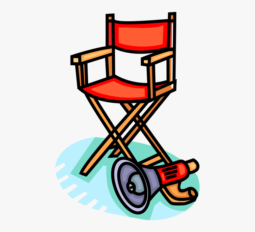 Vector Illustration Of Hollywood Motion Picture Movie - Clip Art Director, HD Png Download