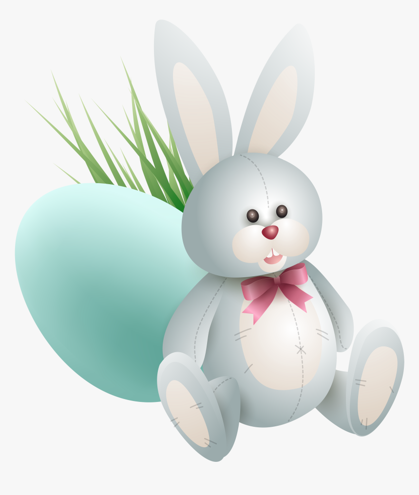 Transparent Easter With Egg - Transparent Easter Bunny Png, Png Download