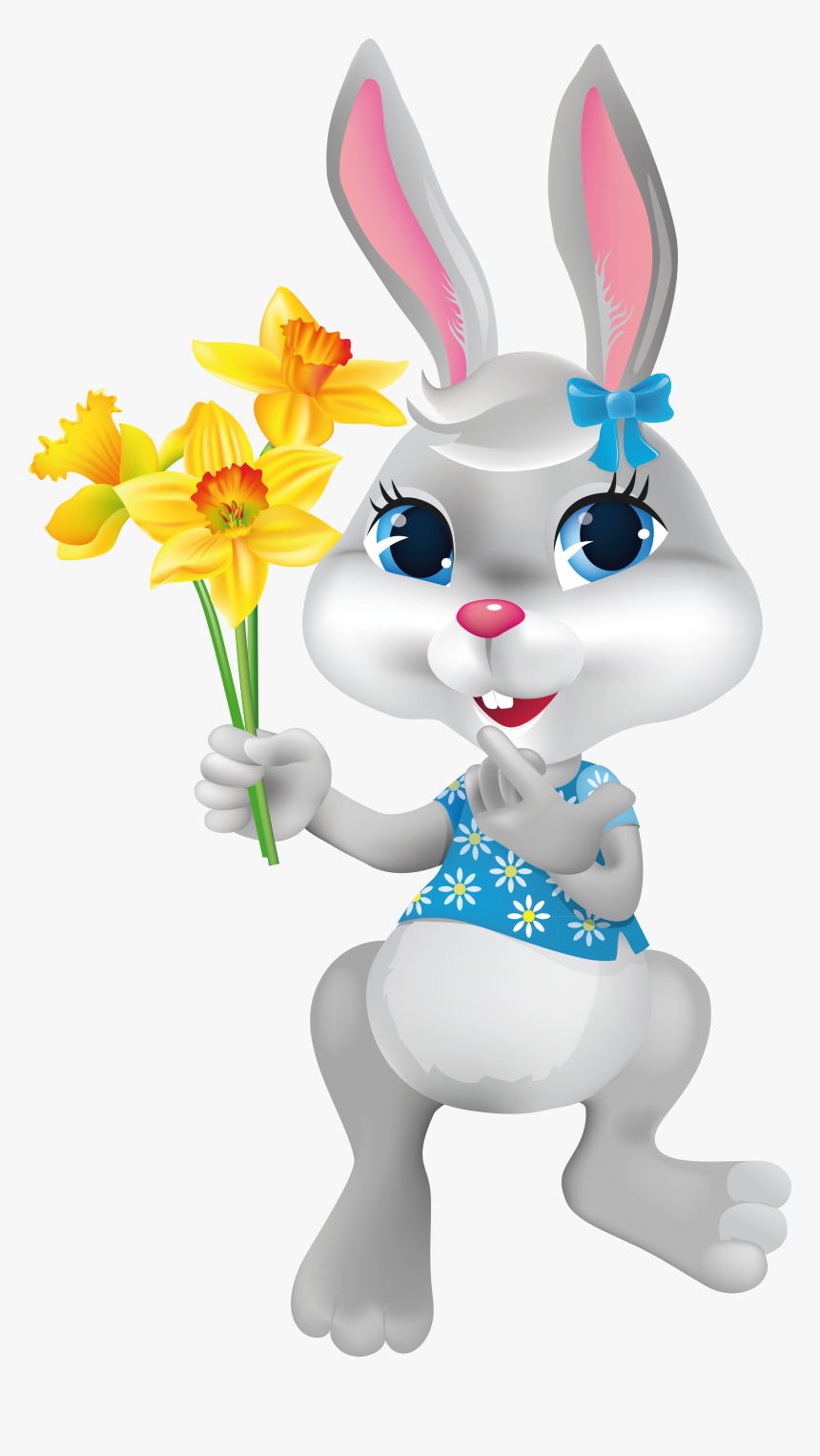 Easter Bunny Transparent - Coelhinha Png, Png Download