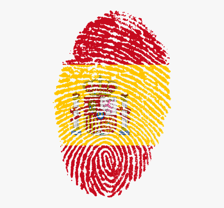 España, Bandera, Huella Digital, País, Orgullo - Spain Flag Fingerprint, HD Png Download