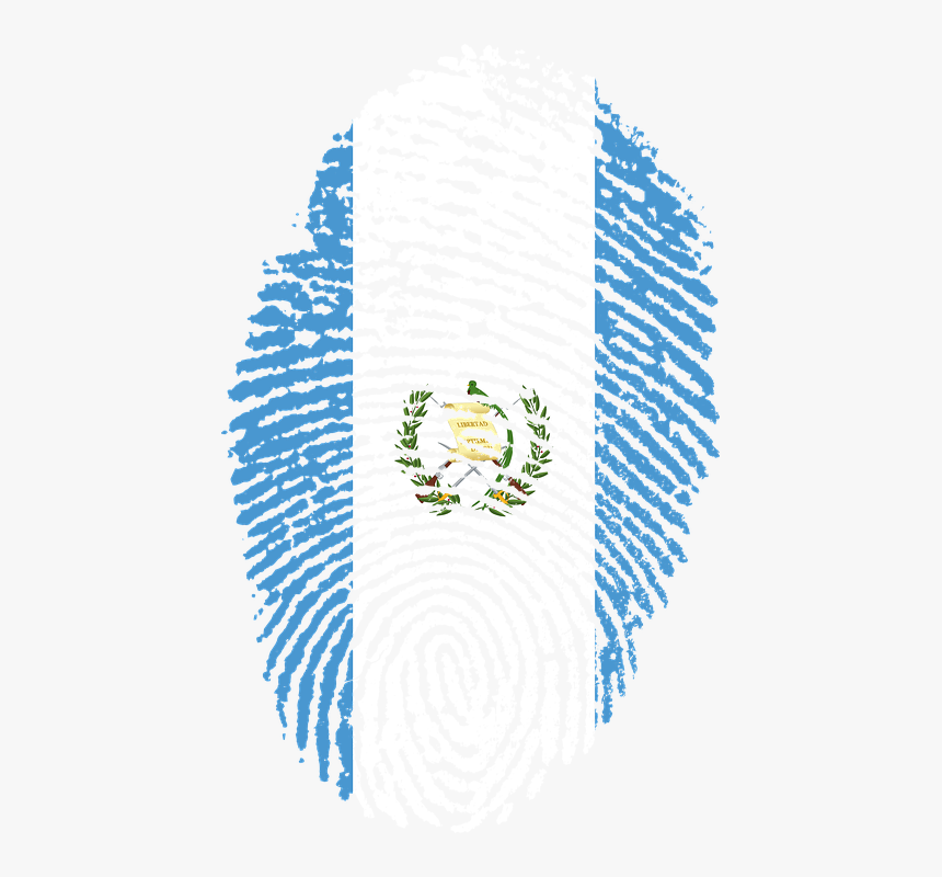 Guatemala, Bandera, Huella Digital, País, Orgullo - Nigeria Flag Fingerprint, HD Png Download