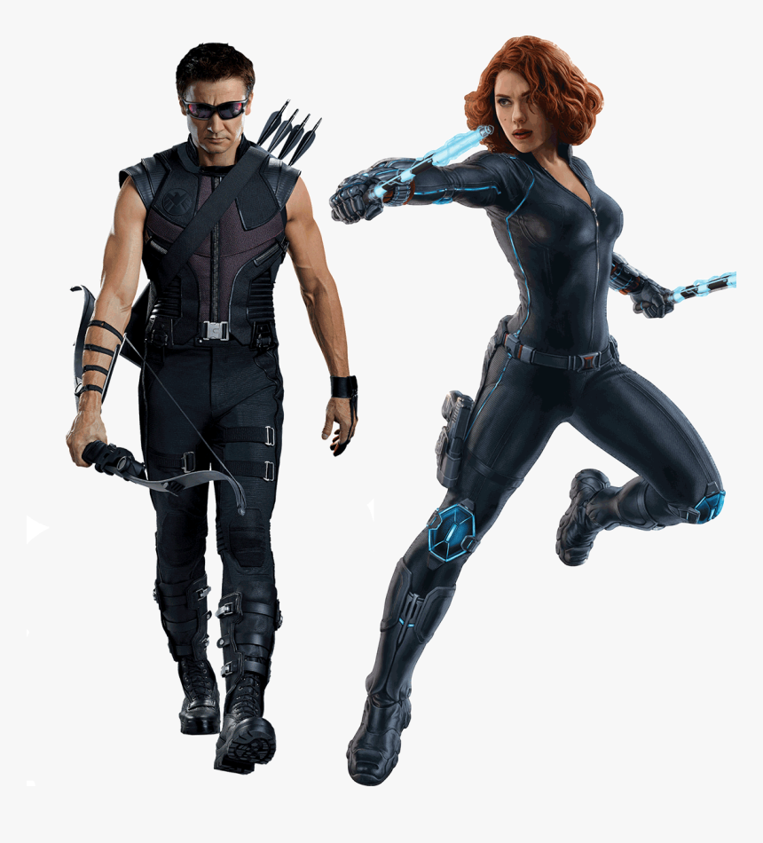 Black Widow Hawkeye Png - Black Widow And Hawkeye Png, Transparent Png