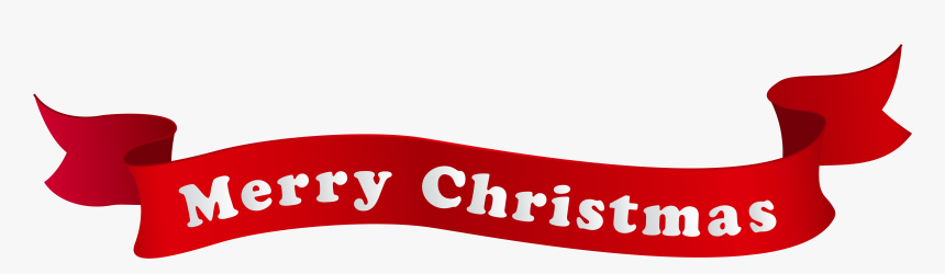Merry Christmas Banner Png, Transparent Png