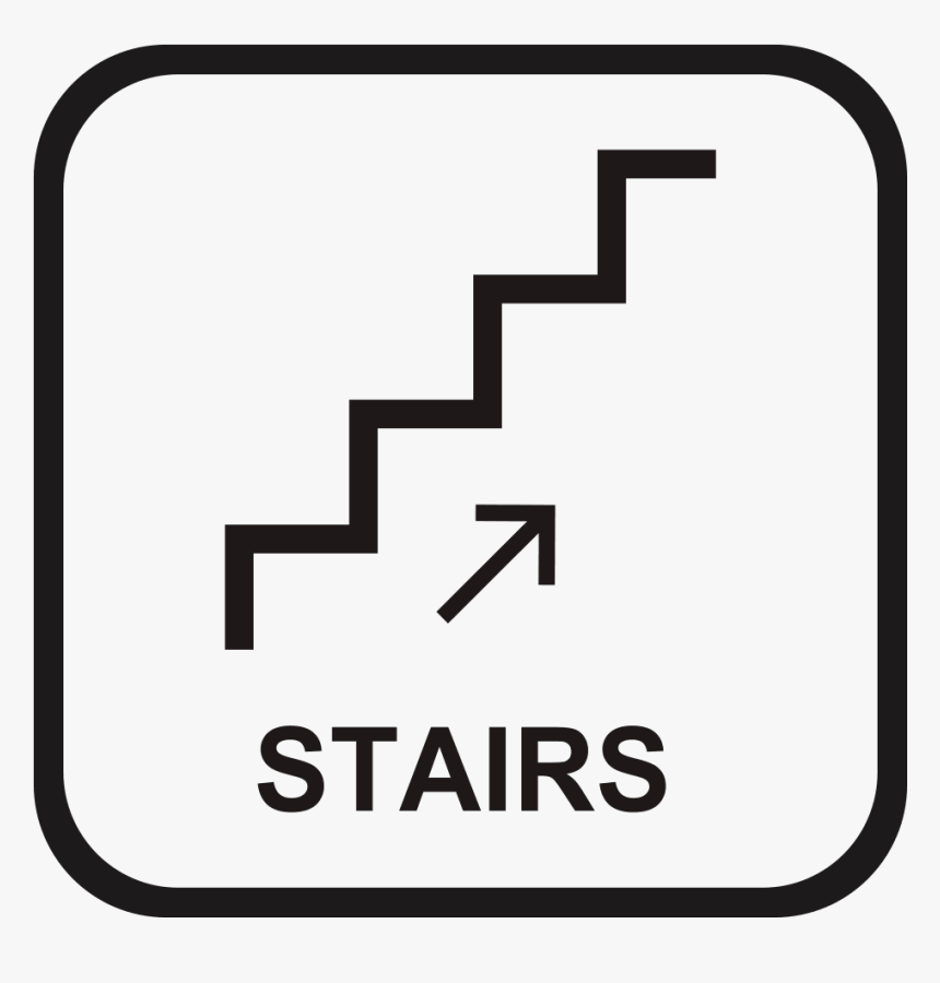 Stairs With Right Arrow, - Sorria Voce Está Sendo Filmado, HD Png Download