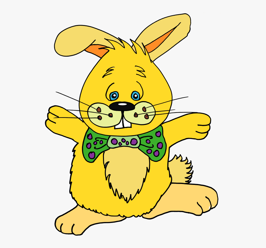 Color Bunnies In Spanish And English Clip Art - Cartoon, HD Png Download