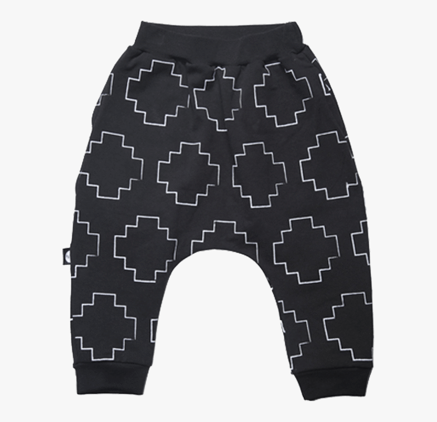 White Stairs Black Harem Pants - Leggings, HD Png Download
