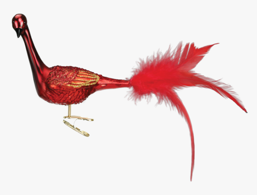 Old Word Christmas Garnet Peacock Glass Ornament, Owc-old - Turkey, HD Png Download