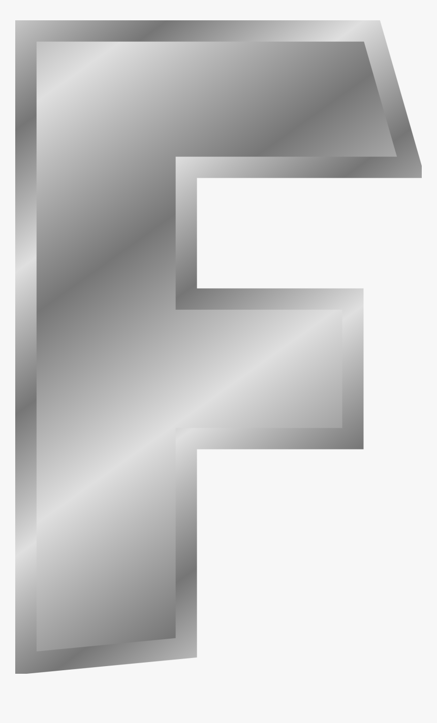 Line,material And White,metal,ceiling - Silver Letters F, HD Png Download