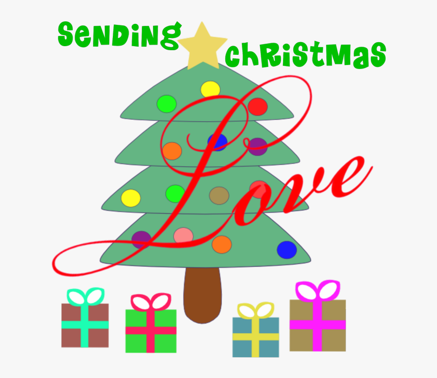 Transparent How To Create Digital Clipart - Cartoon Christmas Tree With Presents, HD Png Download