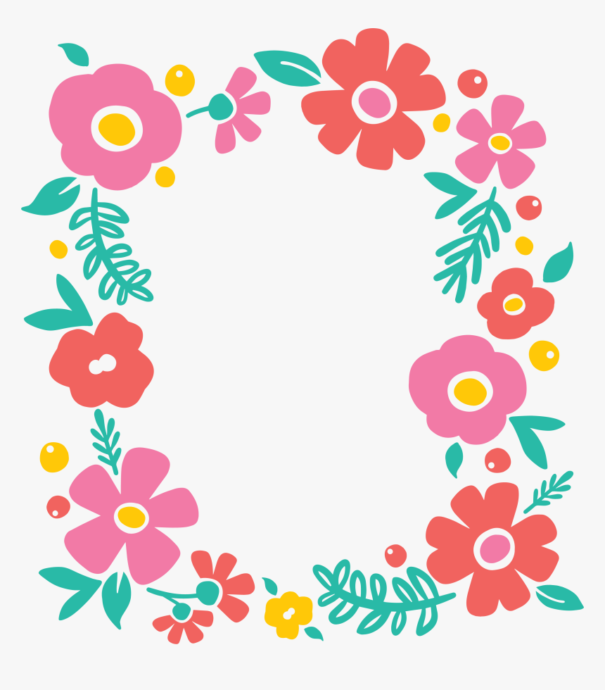 Flowers Border Clipart Png, Transparent Png