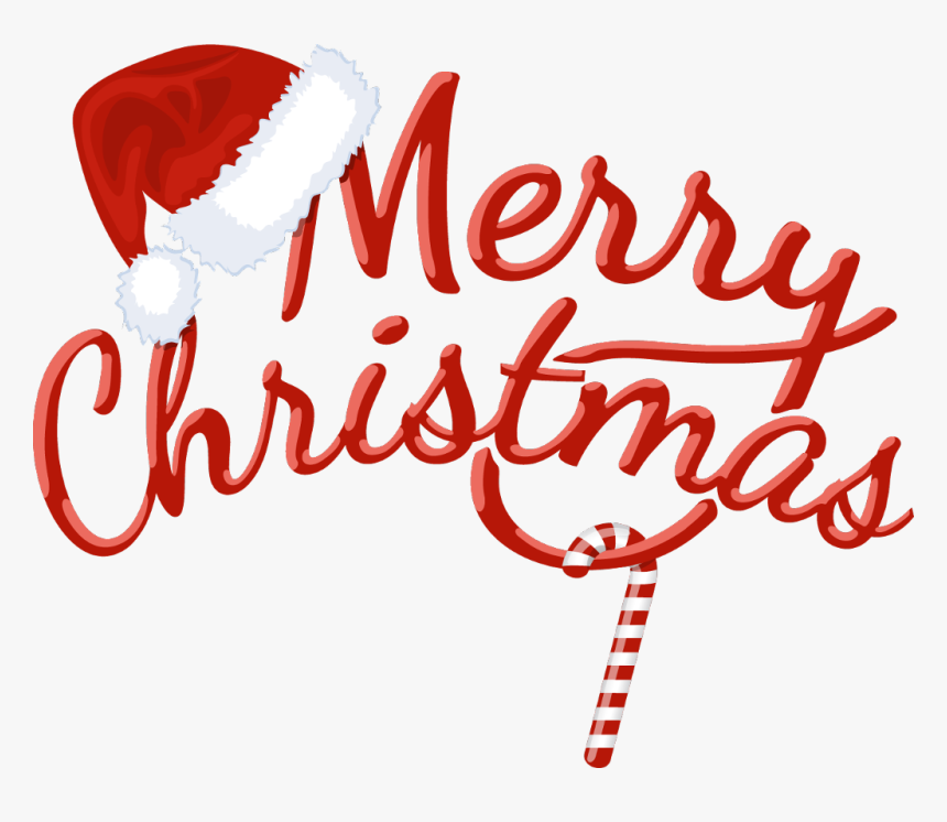 #merrychristmas #christmas #word #wish #red #hat #candycane - 聖誕 快樂 Png, Transparent Png