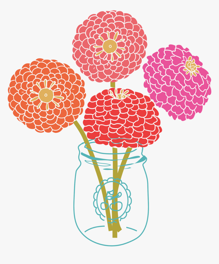 Floral Modern Flower Kid Clipart Clipart - Flower Clipart Modern, HD Png Download