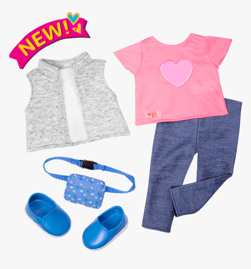 Trendy Traveler Outfit For 18-inch Dolls - Our Generation, HD Png Download
