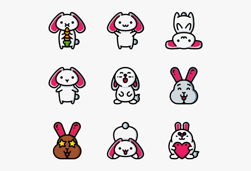 Bunnies Avatars - Cartoon, HD Png Download