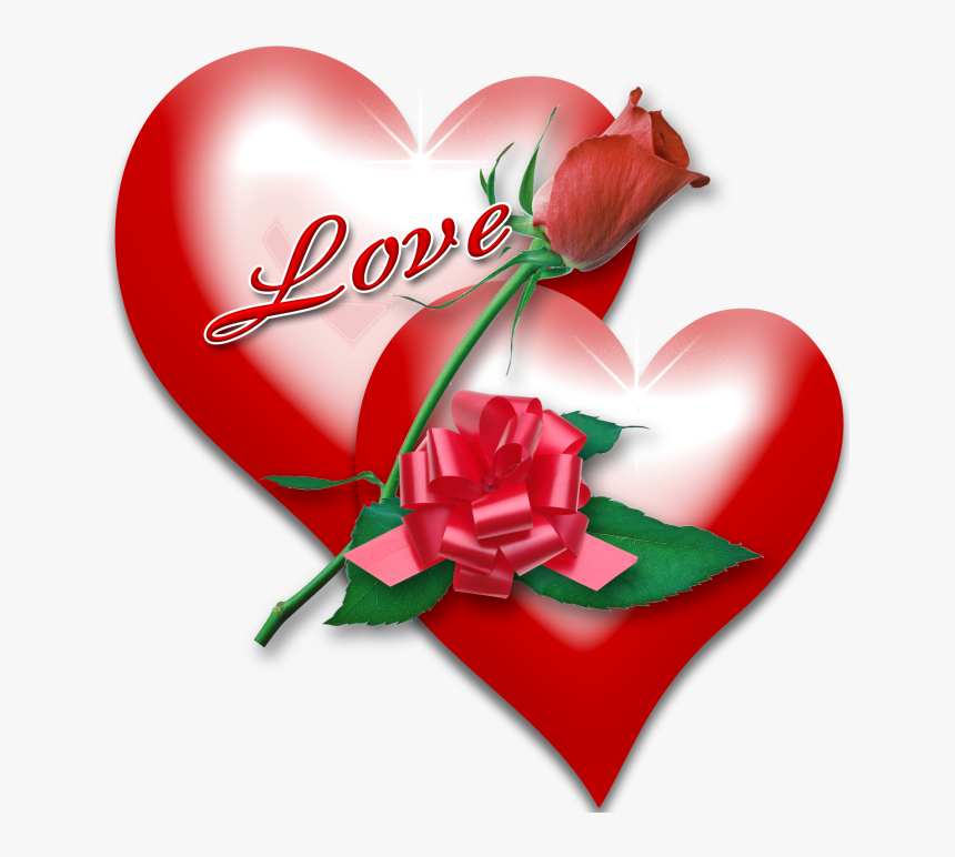 Transparent Corazon Clipart - Romantic Hearts And Roses, HD Png Download