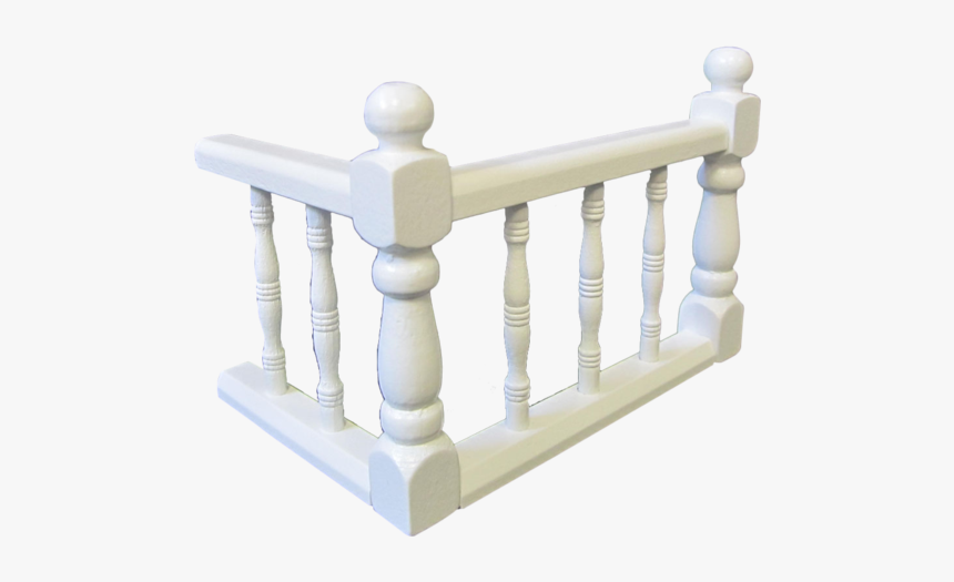Large Assembled Landing Rail Painted White - Baluster, HD Png Download