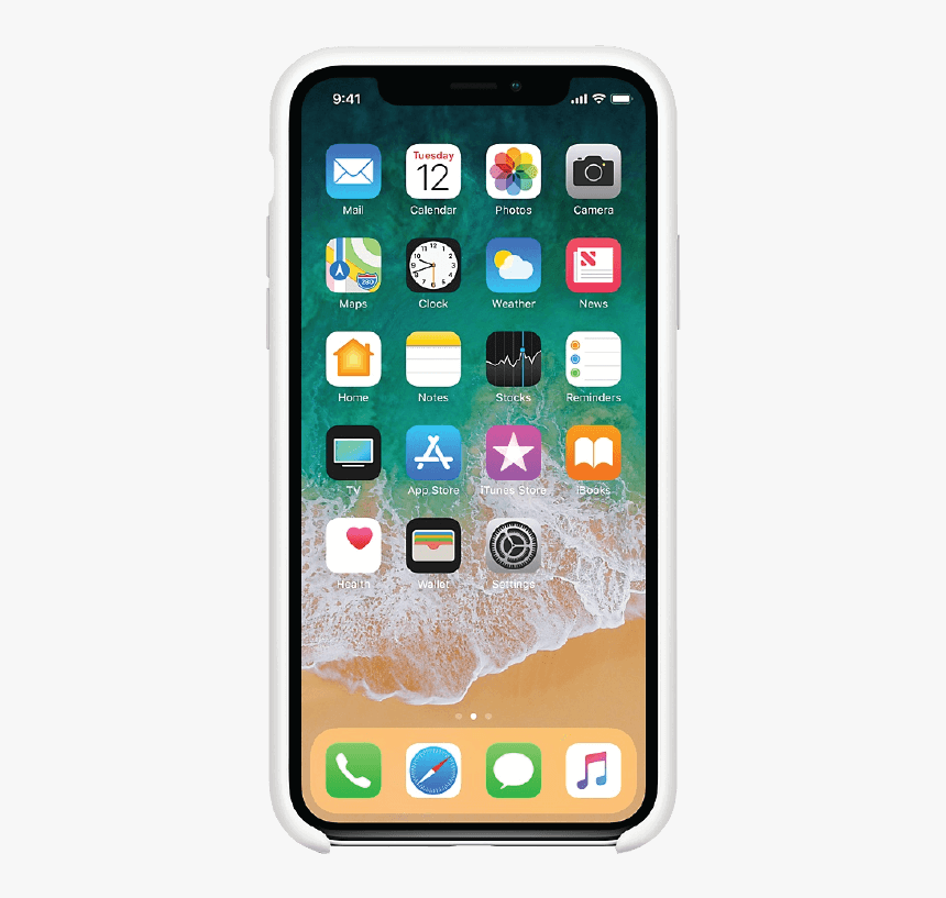 Iphone Service Bangalore - Iphone X With White Silicone Case, HD Png Download