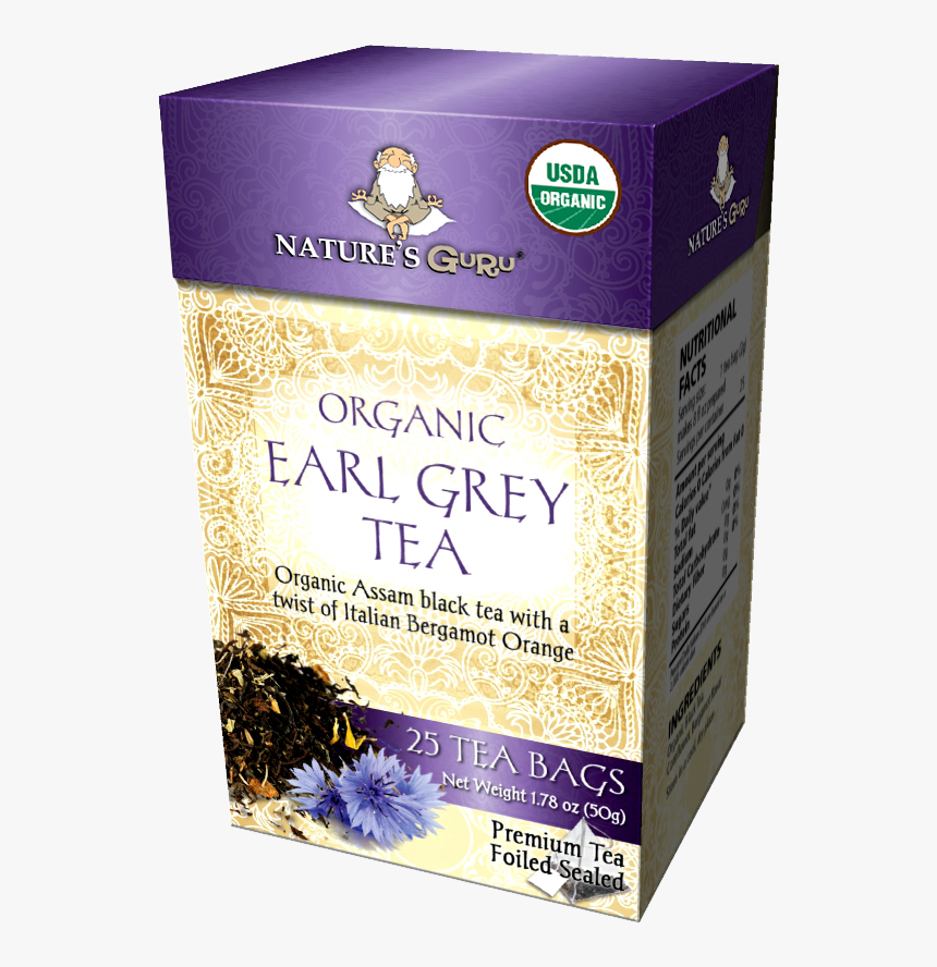 Organic Earl Gray Pyramid Tea Bags - Earl Gray Tea Bags, HD Png Download