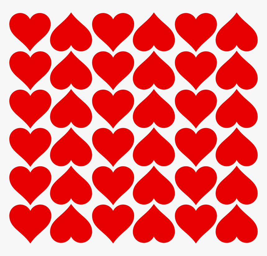 Corazón, El Amor, Patrón, Rojo, San Valentín - Free Vector Hearts, HD Png Download