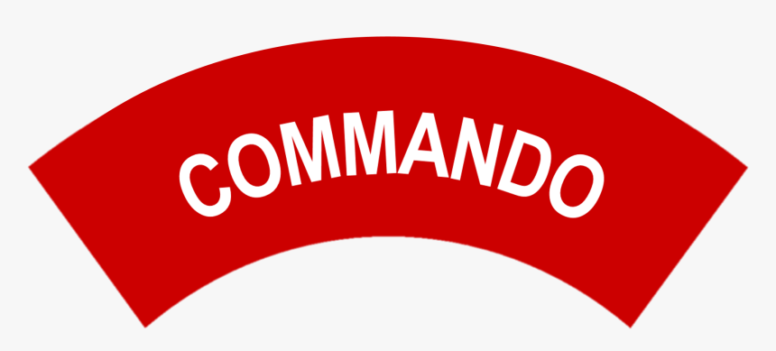 Commando Battledress Flash White On Red Second Pattern - Circle, HD Png Download