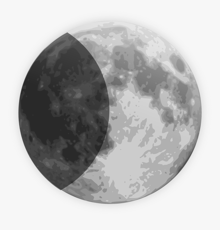 Moon Moon Shine Half Moon Free Picture - Moon Weather Icon, HD Png Download