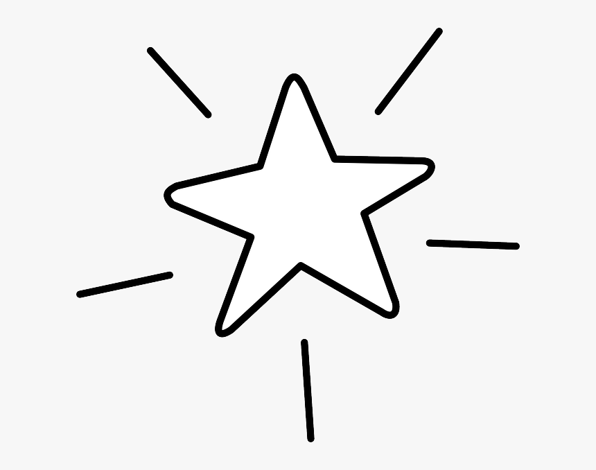 Star, Favorite, Shine, Bookmark - Star Clipart Black And White Transparent, HD Png Download